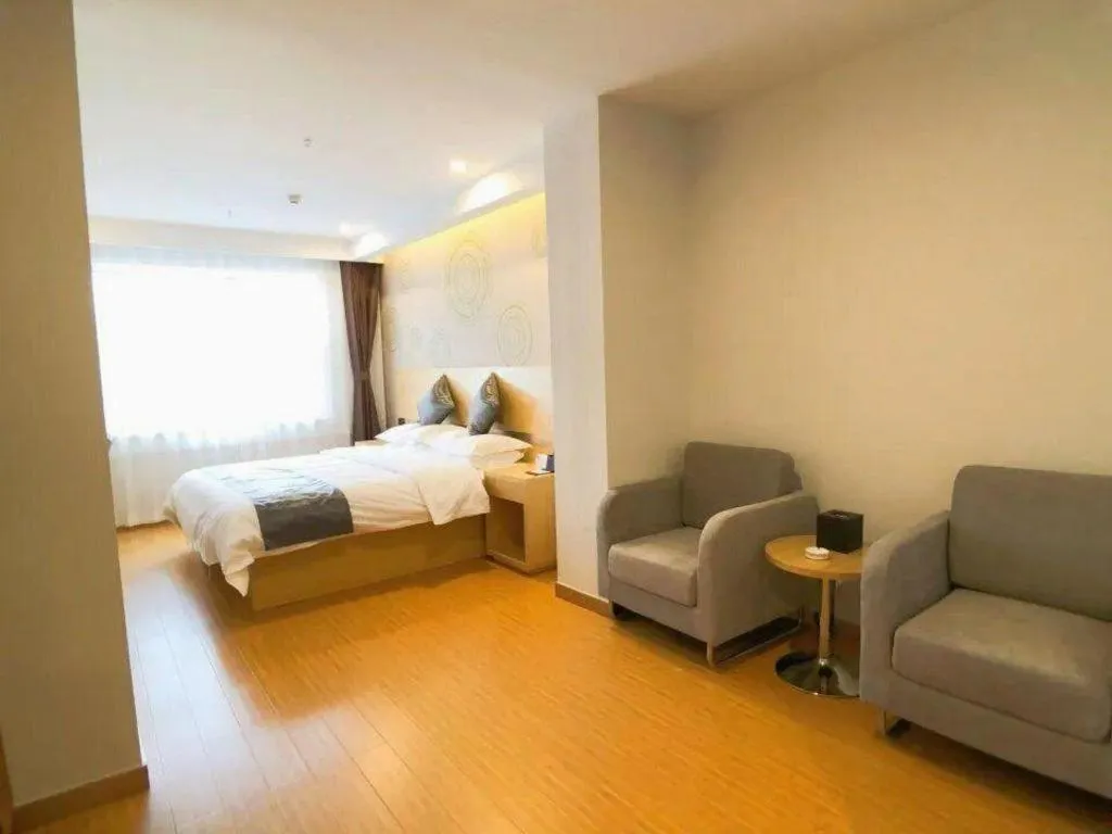 Bed in GreenTree Inn Chengde Shuangyu District Shuangtashan