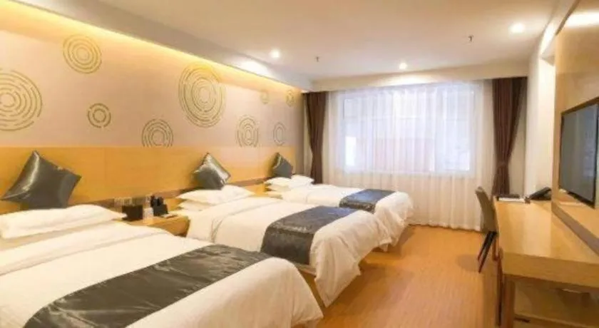 Bed in GreenTree Inn Chengde Shuangyu District Shuangtashan