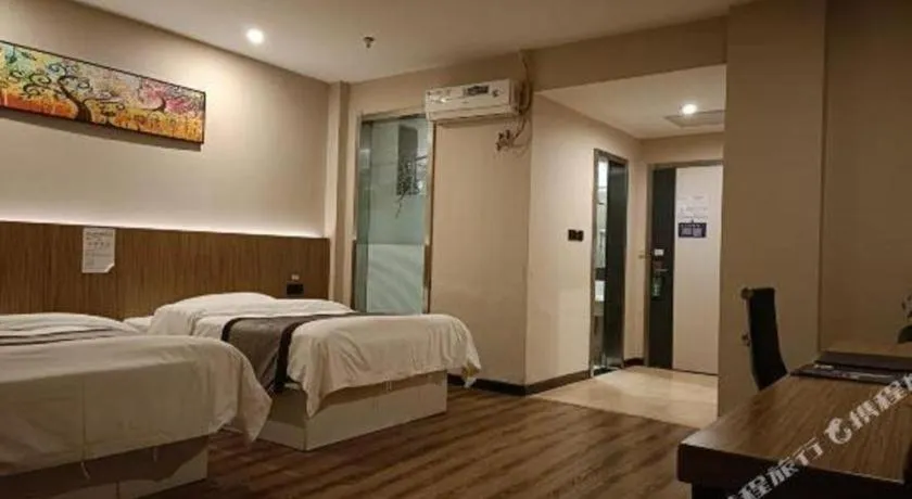 Bed in GreenTree Alliance Ningbo South Train Station Shunde Road Hotel