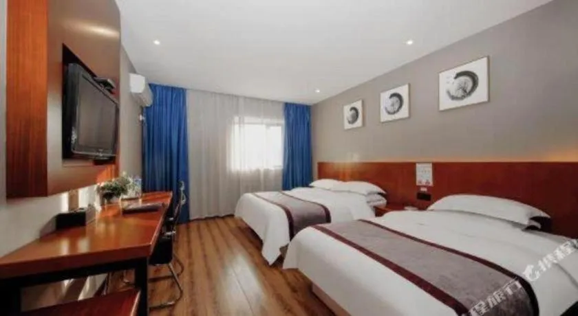 Bed in GreenTree Alliance Ningbo South Train Station Shunde Road Hotel