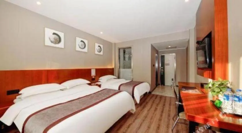 Bed in GreenTree Alliance Ningbo South Train Station Shunde Road Hotel