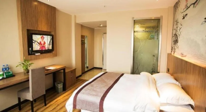 Bed in GreenTree Alliance Ningbo South Train Station Shunde Road Hotel