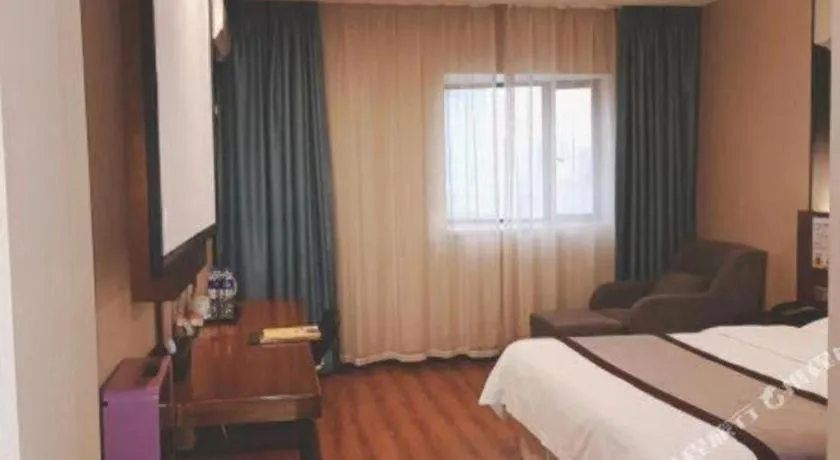 Bed in GreenTree Alliance Ningbo South Train Station Shunde Road Hotel