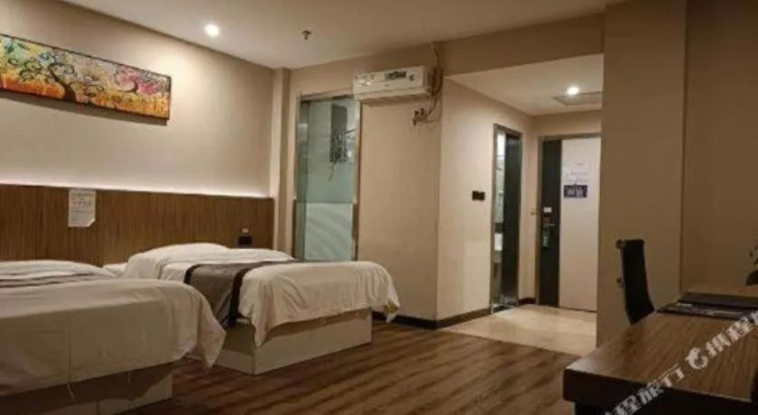 Bed in GreenTree Alliance Ningbo South Train Station Shunde Road Hotel