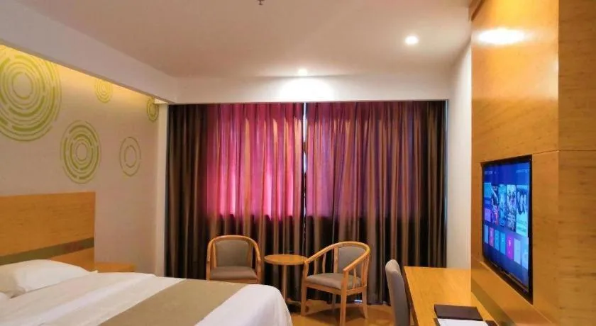 Bed in GreenTree Inn Hefei Changfeng County Gangji Town Jingang Avenue Express Hotel