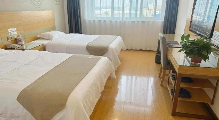 Bed in GreenTree Inn Hefei Changfeng County Gangji Town Jingang Avenue Express Hotel
