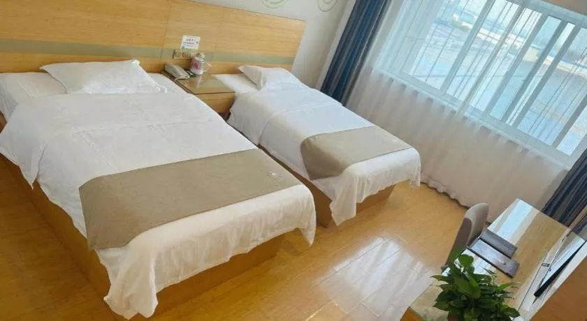 Bed in GreenTree Inn Hefei Changfeng County Gangji Town Jingang Avenue Express Hotel