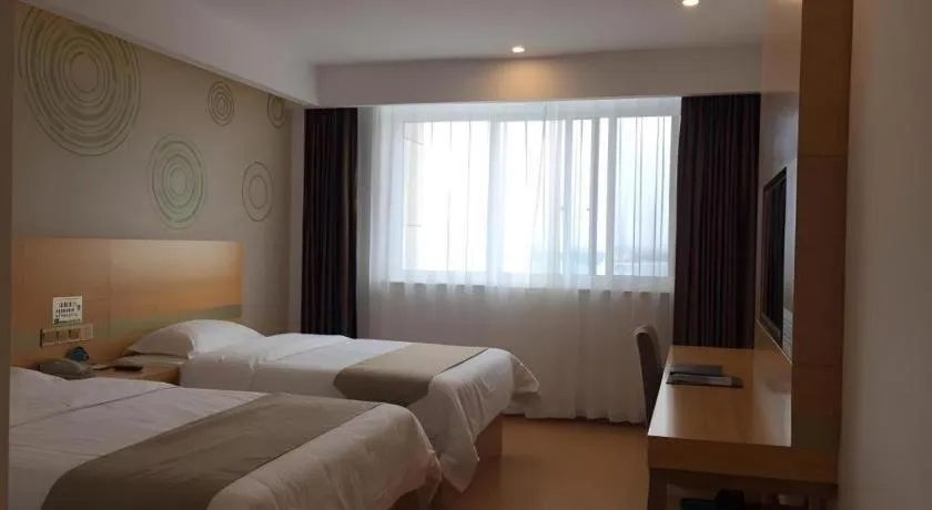 Bed in GreenTree Inn Hefei Changfeng County Gangji Town Jingang Avenue Express Hotel