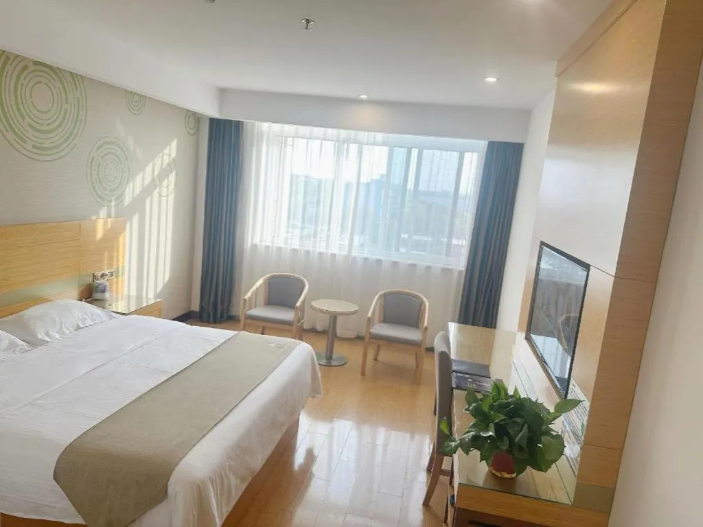 Bed in GreenTree Inn Hefei Changfeng County Gangji Town Jingang Avenue Express Hotel