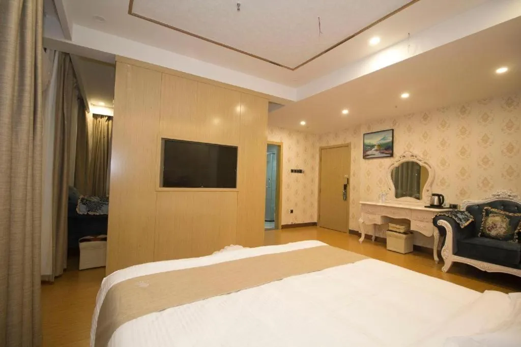 Bed in GreenTree Inn Weifang Kuiwen District Beiwang Jiale