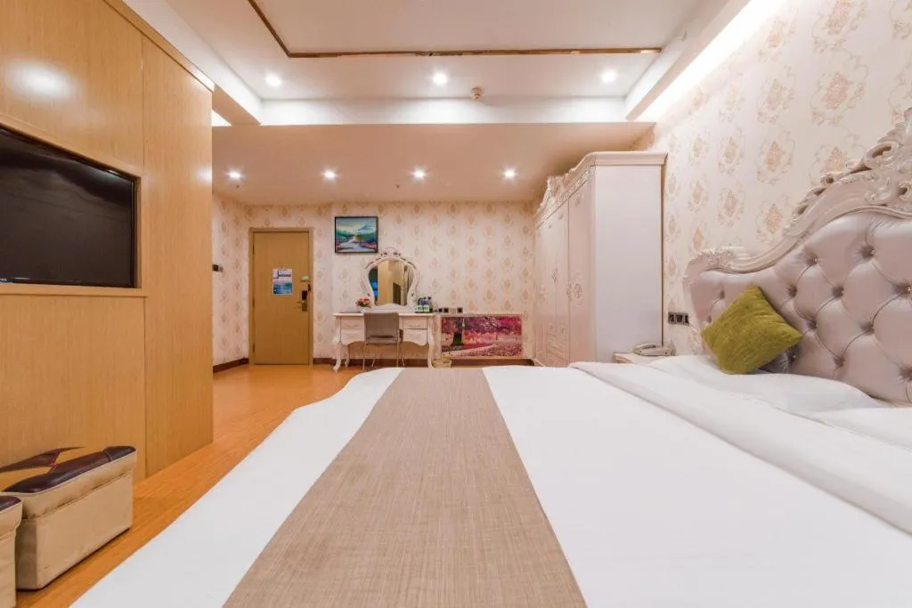 Bed in GreenTree Inn Weifang Kuiwen District Beiwang Jiale