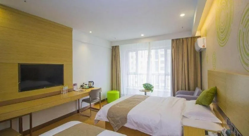 Bed in GreenTree Inn Weifang Kuiwen District Beiwang Jiale
