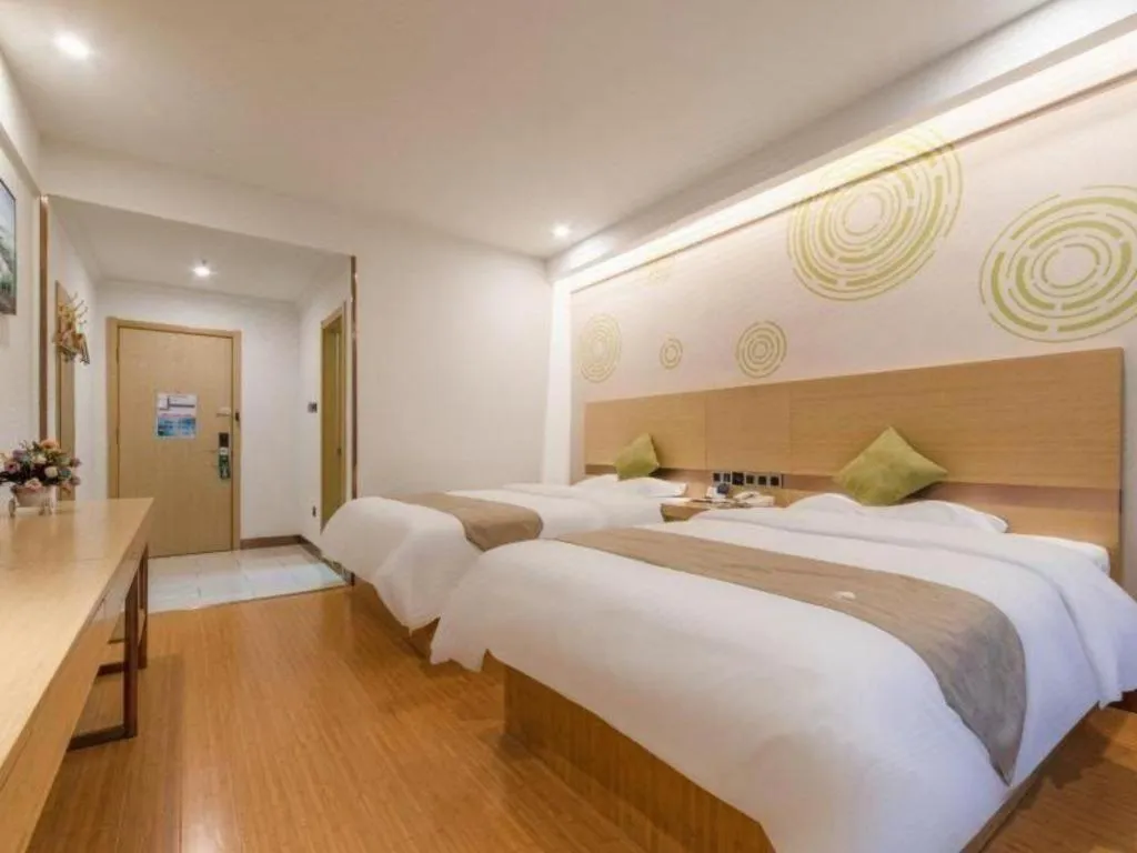 Bed in GreenTree Inn Weifang Kuiwen District Beiwang Jiale