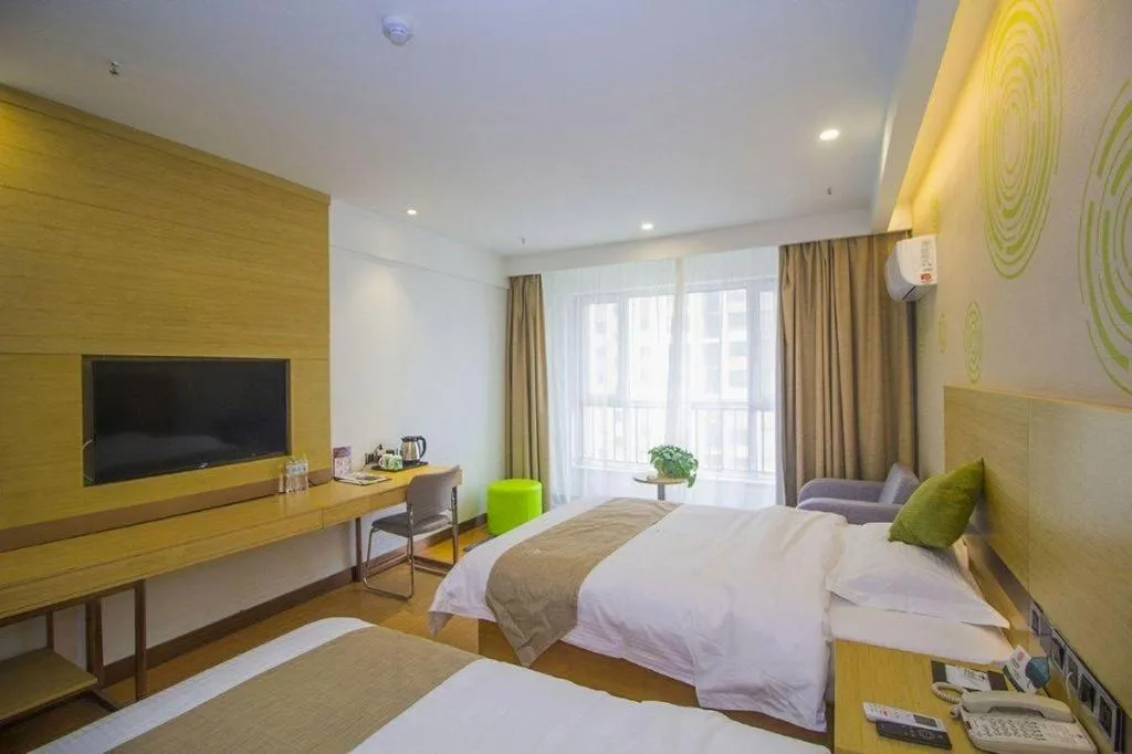 Bed in GreenTree Inn Weifang Kuiwen District Beiwang Jiale
