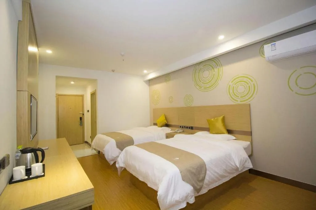 Bed in GreenTree Inn Weifang Kuiwen District Beiwang Jiale