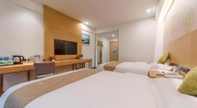 Bed in GreenTree Inn Weifang Kuiwen District Beiwang Jiale