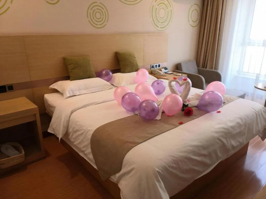 Bed in GreenTree Inn Weifang Kuiwen District Beiwang Jiale