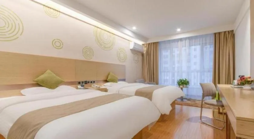 Bed in GreenTree Inn Weifang Kuiwen District Beiwang Jiale