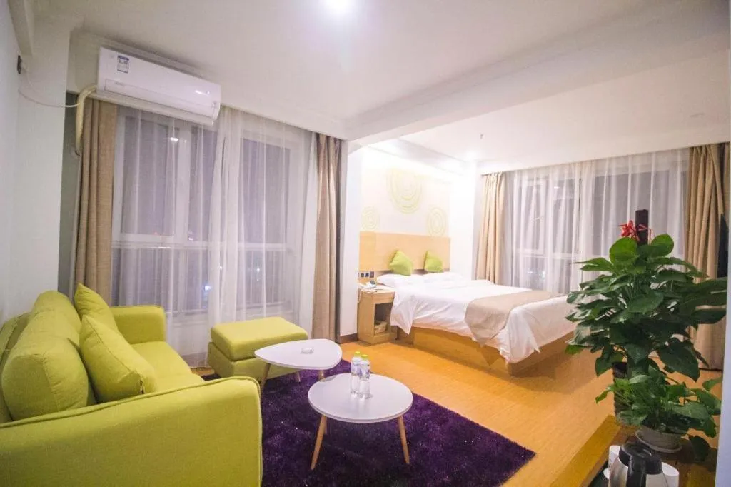 Bed in GreenTree Inn Weifang Kuiwen District Beiwang Jiale