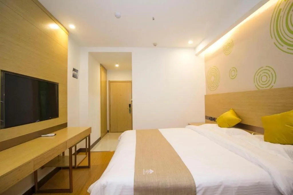 Bed in GreenTree Inn Weifang Kuiwen District Beiwang Jiale