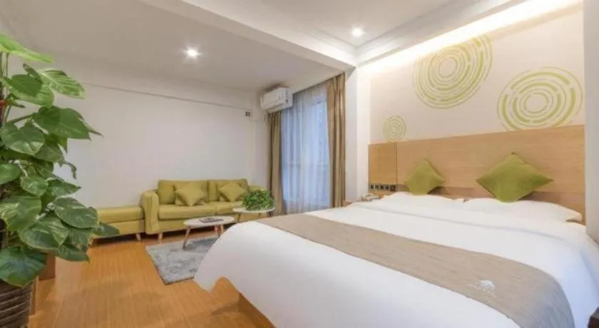 Bed in GreenTree Inn Weifang Kuiwen District Beiwang Jiale