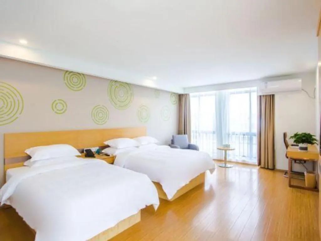 Bed in GreenTree Inn Jiaxing Qixing Town Goverment