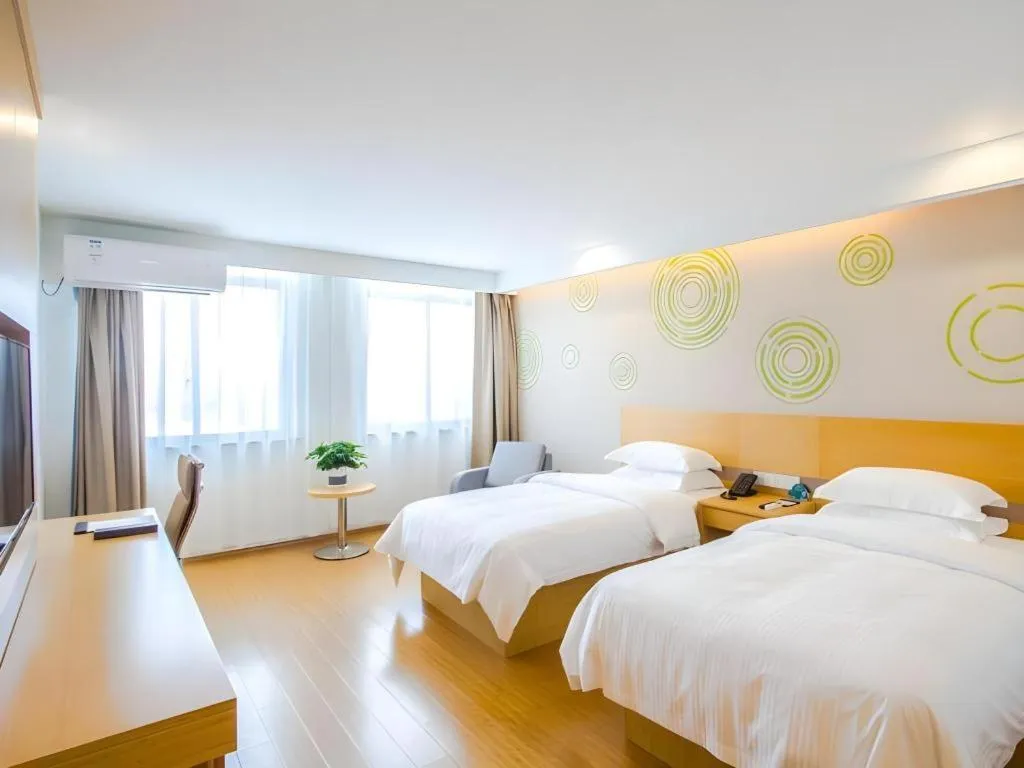 Bed in GreenTree Inn Jiaxing Qixing Town Goverment