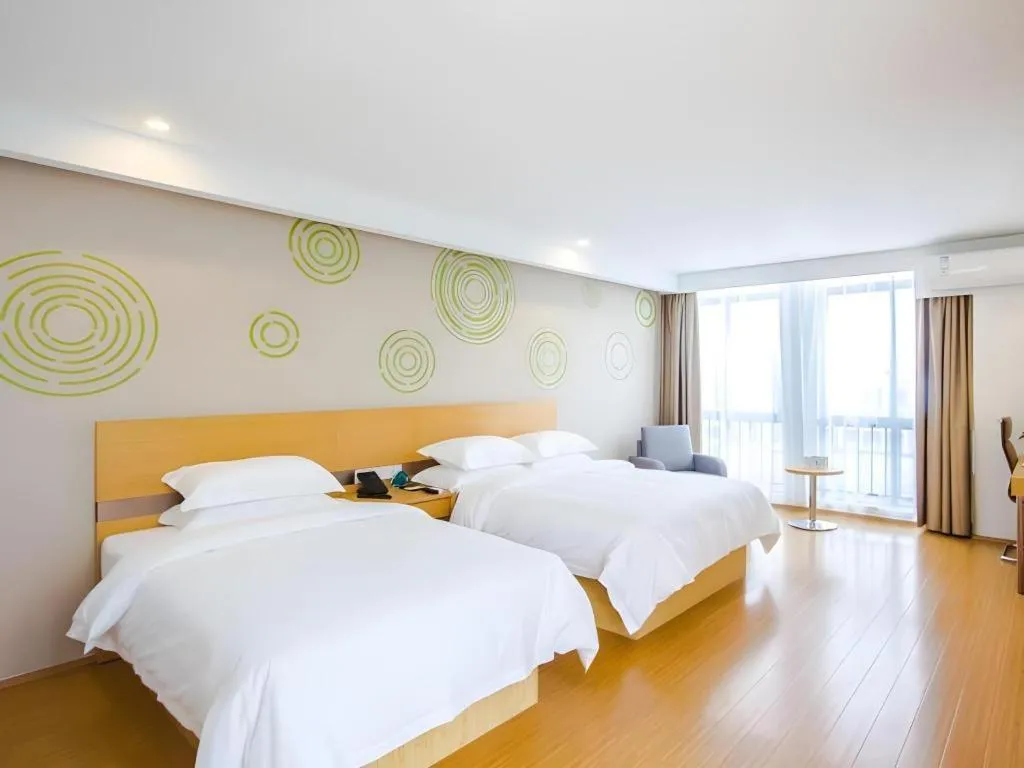 Bed in GreenTree Inn Jiaxing Qixing Town Goverment