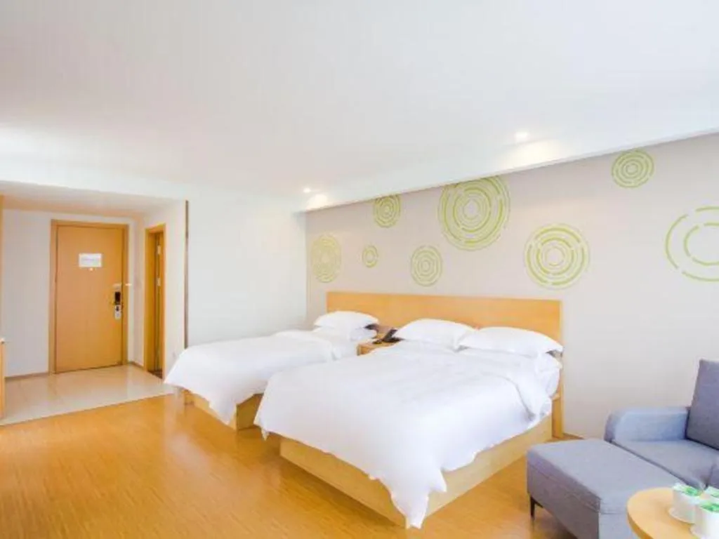 Bed in GreenTree Inn Jiaxing Qixing Town Goverment