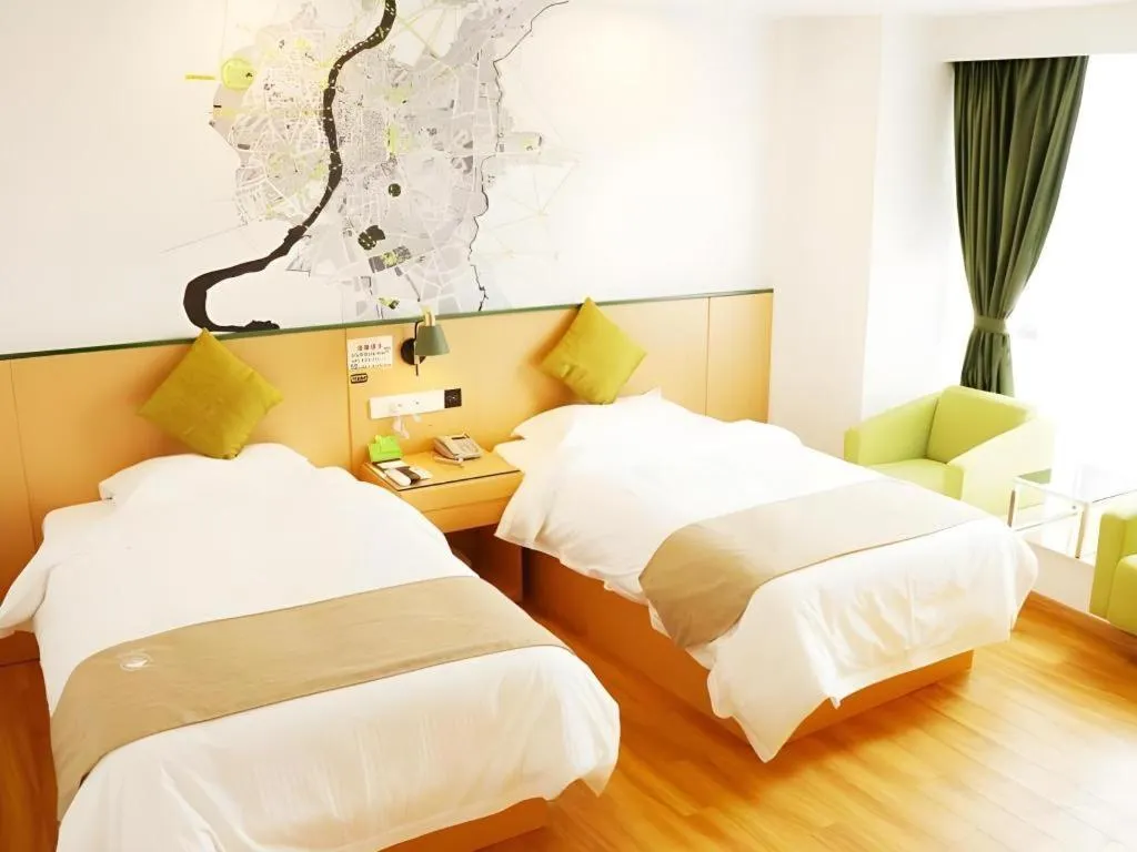 Bed in Vatica Hefei Feidong County Yuzhou Central Square Hotel