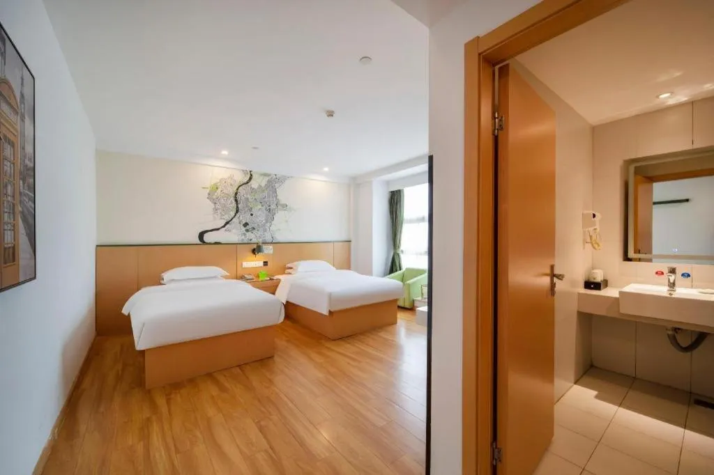 Bed in Vatica Hefei Feidong County Yuzhou Central Square Hotel