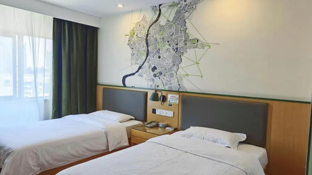 Bed in Vatica Hefei Feidong County Yuzhou Central Square Hotel