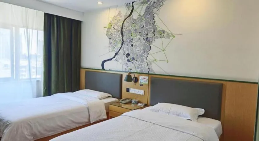 Bed in Vatica Hefei Feidong County Yuzhou Central Square Hotel