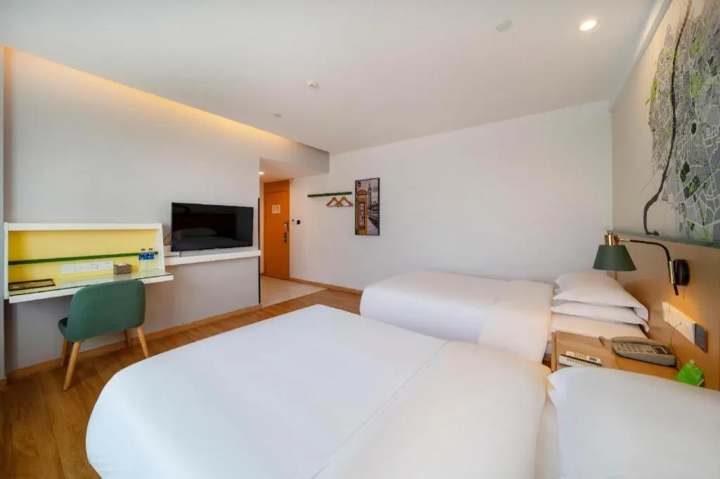 Bed in Vatica Hefei Feidong County Yuzhou Central Square Hotel