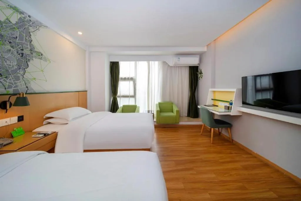 Bed in Vatica Hefei Feidong County Yuzhou Central Square Hotel