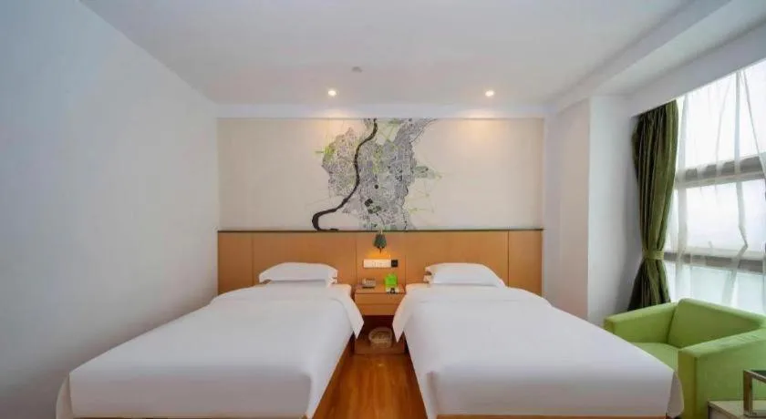 Bed in Vatica Hefei Feidong County Yuzhou Central Square Hotel