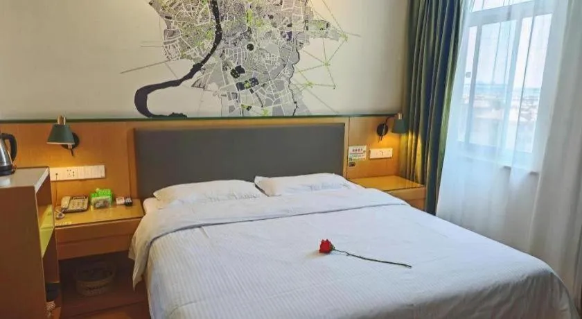 Bed in Vatica Hefei Feidong County Yuzhou Central Square Hotel