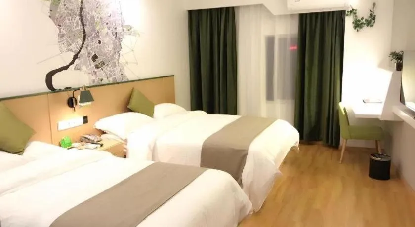 Bed in Vatica Hefei Feidong County Yuzhou Central Square Hotel