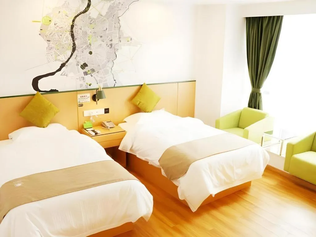 Bed in Vatica Hefei Feidong County Yuzhou Central Square Hotel