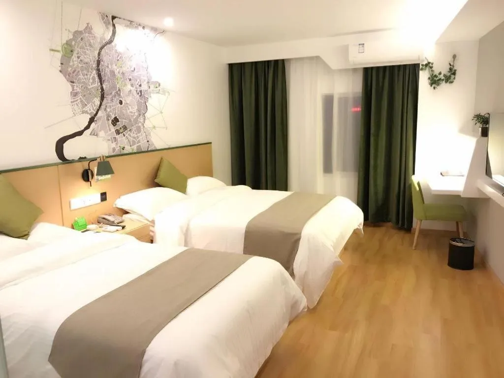 Bed in Vatica Hefei Feidong County Yuzhou Central Square Hotel