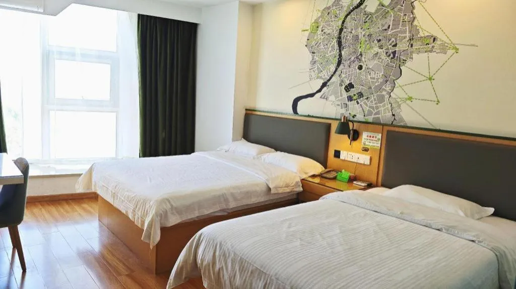 Bed in Vatica Hefei Feidong County Yuzhou Central Square Hotel