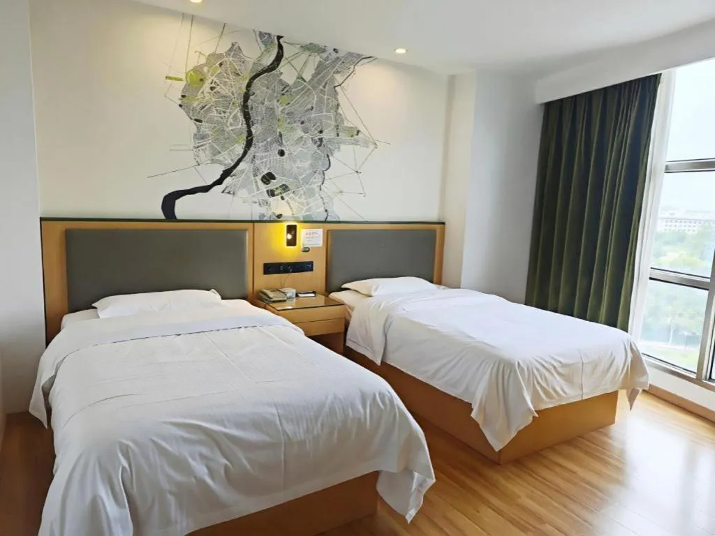 Bed in Vatica Hefei Feidong County Yuzhou Central Square Hotel