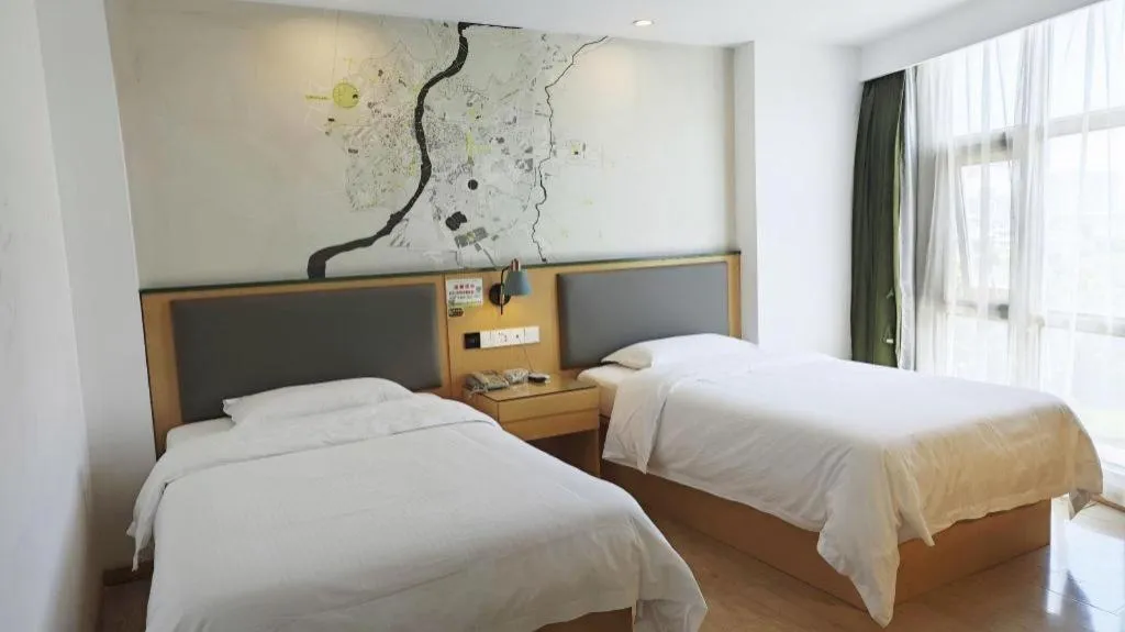 Bed in Vatica Hefei Feidong County Yuzhou Central Square Hotel