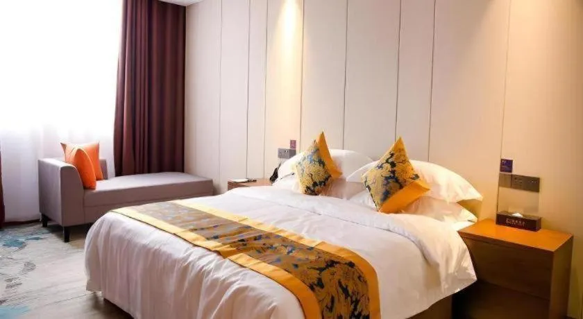 Bed in GME Taizhou Jingjiang City Bus Station Hotel