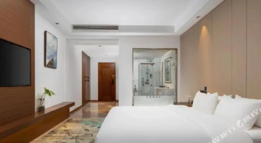 Bed in GME Taizhou Jingjiang City Bus Station Hotel