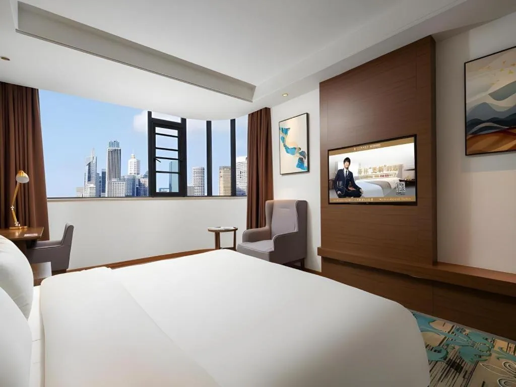 Bed in GME Taizhou Jingjiang City Bus Station Hotel