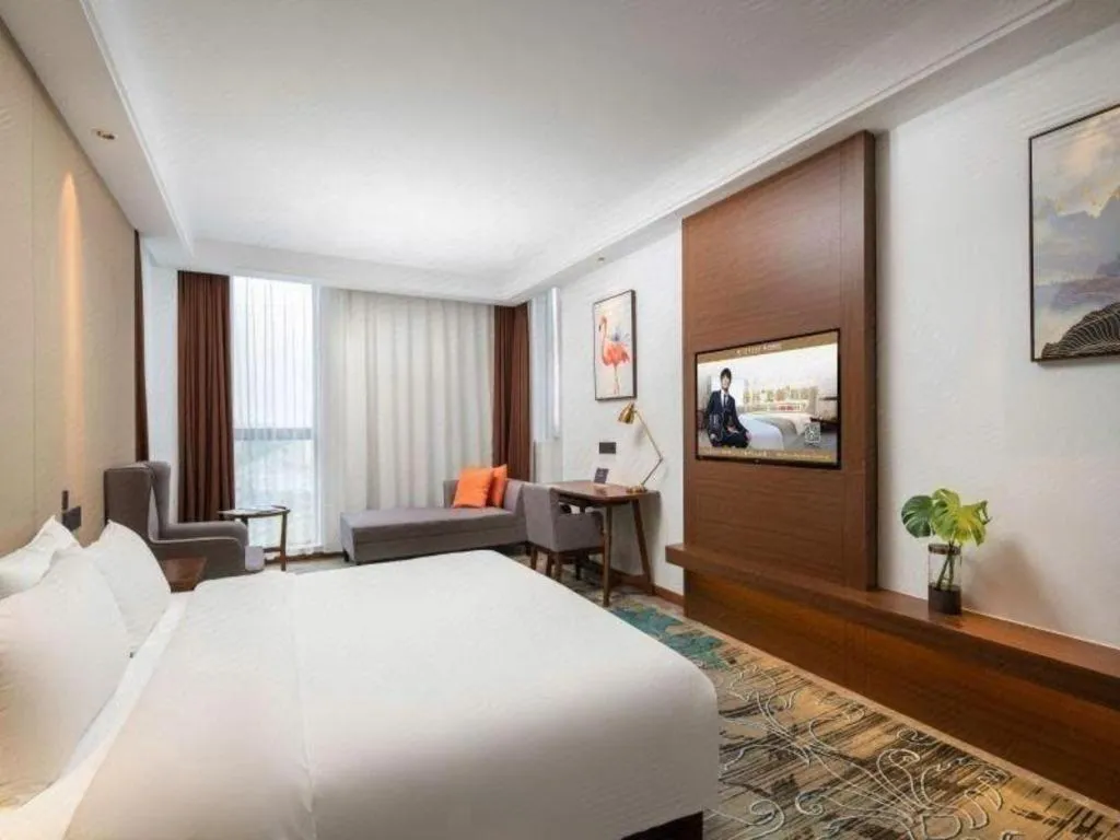 Bed in GME Taizhou Jingjiang City Bus Station Hotel