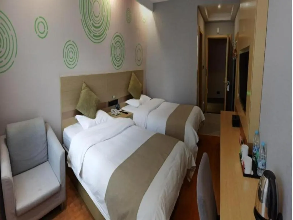 Bed in GreenTree Inn Suzhou Changshu Southeast Development Zone Southeast Avenue