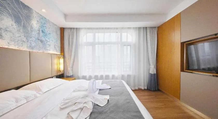 Bed in GreenTree Eastern Hotel Huai'an Bus Station Zhou Enlai Memorial