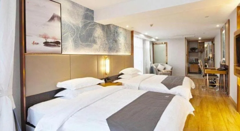 Bed in GreenTree Eastern Hotel Huai'an Bus Station Zhou Enlai Memorial